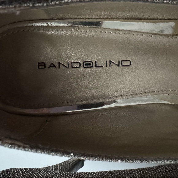 Bandolino Women's Gold/Silver Peep Toe 3" Heels, size 6.5 - Picture 7 of 9